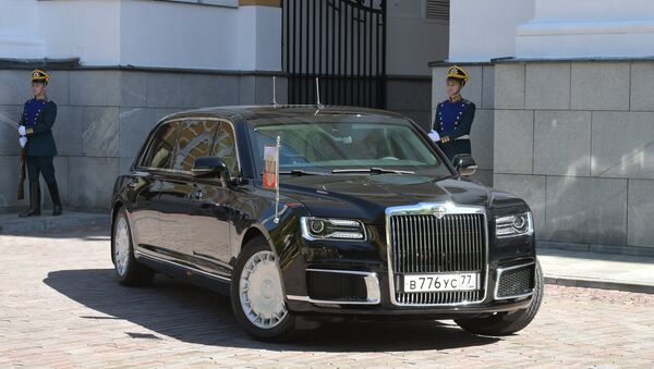 Limousine Aurus do presidente da Rússia, parte do projeto Cortege - Sputnik Brasil