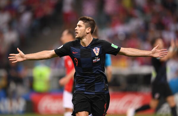 Kramaric comemora seu gol. - Sputnik Brasil