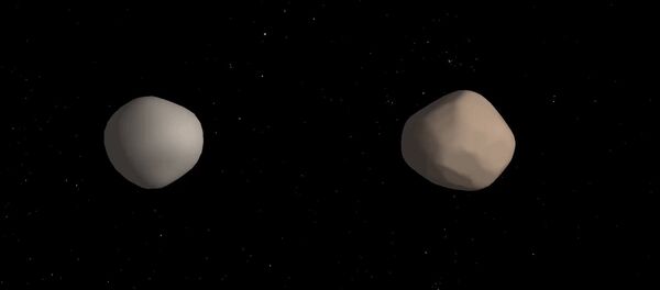 Asteroide binário 2017 YE5 (concepção artística) - Sputnik Brasil
