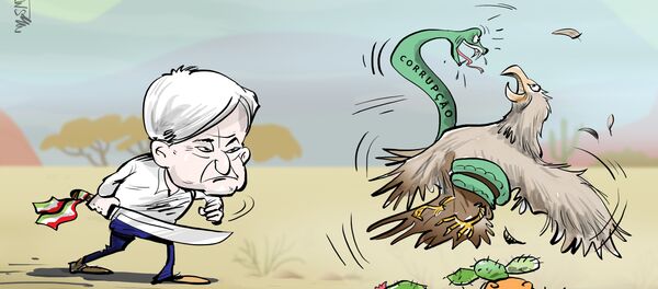 Quem vai acabar com corrupção no México? Um pretendente levantou a mão! - Sputnik Brasil