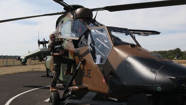 Helicóptero Airbus Tiger em Varsóvia, Polônia. - Sputnik Brasil