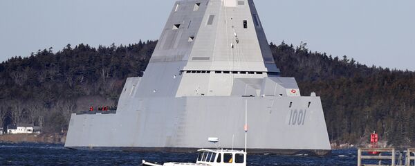 USS Michael Monsoor, segundo navio de guerra norte-americano da classe Zumwalt - Sputnik Brasil