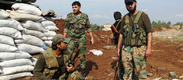 Soldados sírios na província de Daraa - Sputnik Brasil