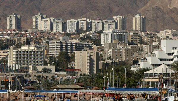 Vista da cidade resort de Eilat observada da fronteira com o Egito, 30 de janeiro de 2007 (foto de arquivo) - Sputnik Brasil