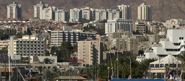 Vista da cidade resort de Eilat observada da fronteira com o Egito, 30 de janeiro de 2007 (foto de arquivo) - Sputnik Brasil