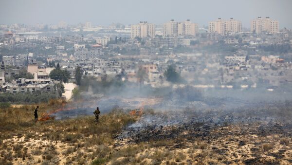 Soldados israelenses perto da fronteira com a faixa de Gaza - Sputnik Brasil