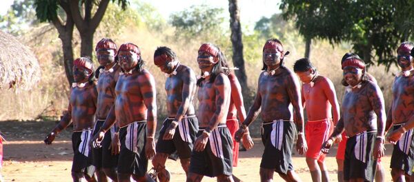Tribo Xavante se prepara para ritual - Sputnik Brasil