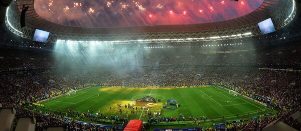 Fogo de artifício na final da Copa do Mundo 2018 em Moscou. - Sputnik Brasil