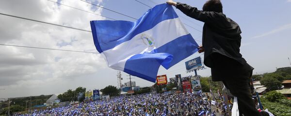 Protestos na Nicarágua. - Sputnik Brasil