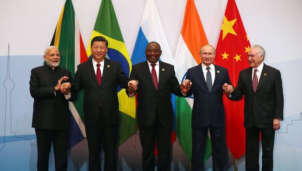 Presidentes dos países BRICS - Sputnik Brasil