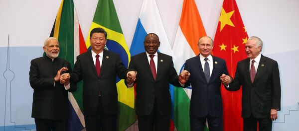 Presidentes dos países BRICS - Sputnik Brasil