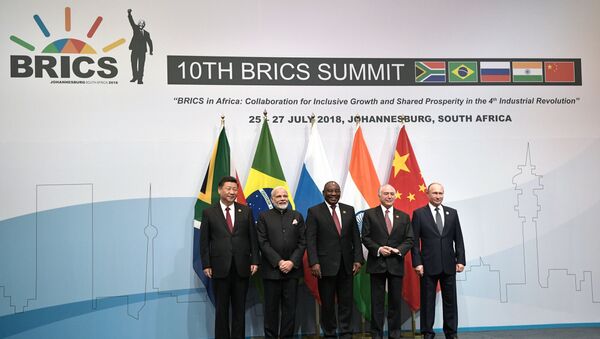 Líderes do BRICS - Sputnik Brasil
