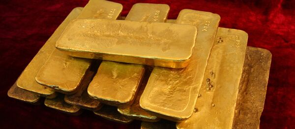 Barras de ouro - Sputnik Brasil