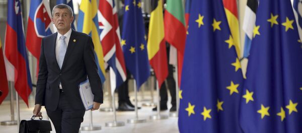 Andrej Babi chega na cúpula da União Europeia em Bruxelas, em junho de 2018. - Sputnik Brasil