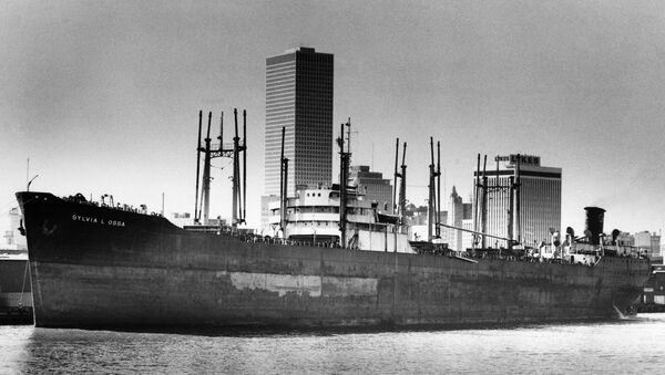 Navio de carga Sylvia L. Ossa, desaparecido no Triângulo das Bermudas, março de 1975 (foto de arquivo) - Sputnik Brasil