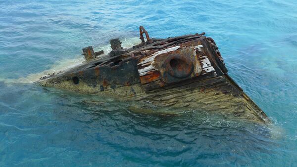 Navio afundando em Bermudas (foto de arquivo) - Sputnik Brasil
