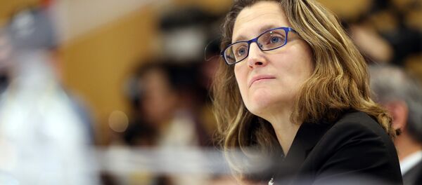 Chrystia Freeland, ministra das Relações Exteriores do Canadá - Sputnik Brasil