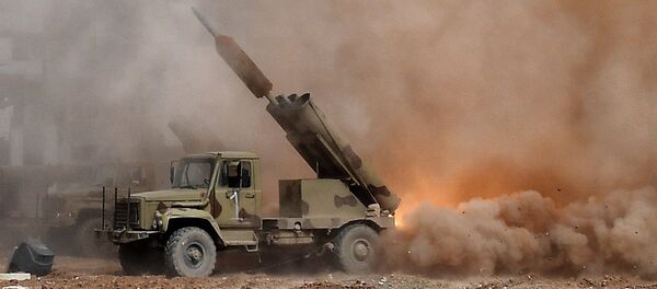Lançamento de um míssil na Síria (imagem ilustrativa) - Sputnik Brasil