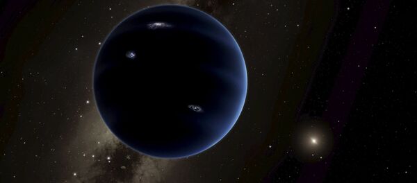 Visão artística do Planeta Nove que pode estar a orbitar no Sistema Solar exterior - Sputnik Brasil