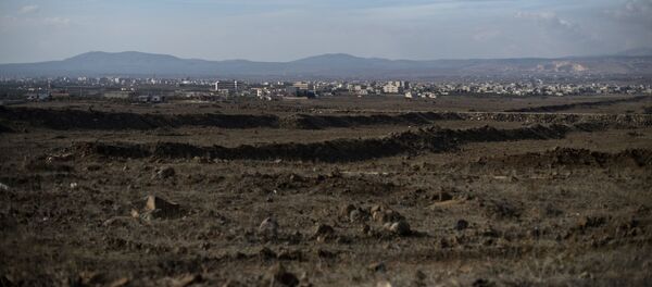 Vista para as Colinas de Golã na província de Quneitra, Síria - Sputnik Brasil