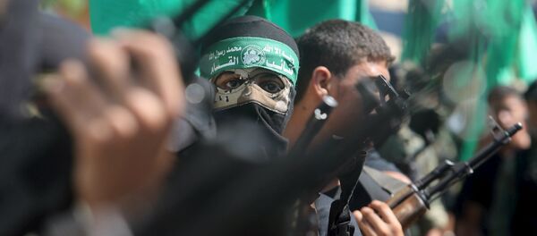Militantes palestinos do Hamas (foto de arquivo) Militantes palestinos do Hamas (foto de arquivo) - Sputnik Brasil