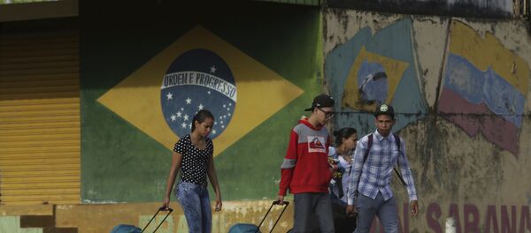 Migrantes venezolanos en el estado de Roraima, Brasil - Sputnik Brasil