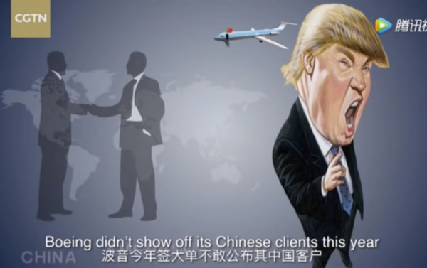 China Global Television Network zomba do presidente dos EUA, Donald Trump, quanto à guerra comercial contra a China. - Sputnik Brasil