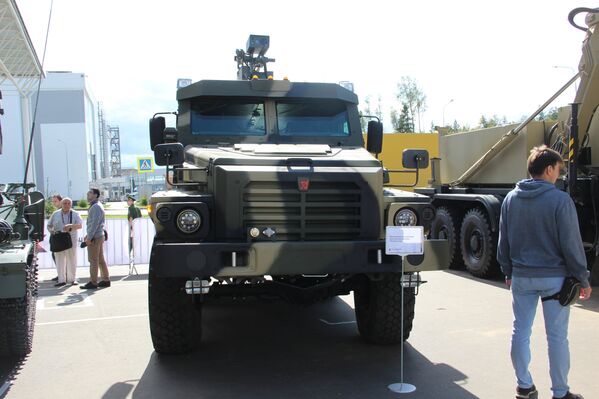 Caminhão blindado Patrul é mostrado durante o fórum militar EXÉRCITO 2018 - Sputnik Brasil