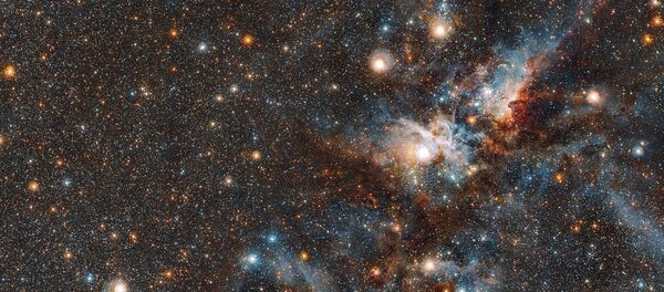 Imagem da Nebulosa Carina captada com o telescópio VISTA do Observatório Europeu do Sul (ESO) Imagem da Nebulosa Carina captada com o telescópio VISTA do Observatório Europeu do Sul (ESO) - Sputnik Brasil