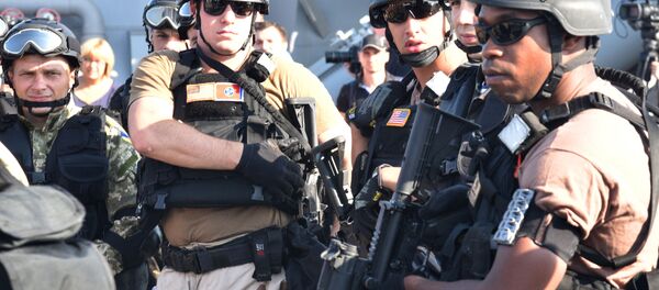 Militares dos EUA durante manobras conjuntas com a Ucrânia (foto de arquivo) - Sputnik Brasil