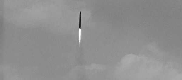 Lançamento de um míssil sovíetico, em 1970 (foto de arquivo) - Sputnik Brasil