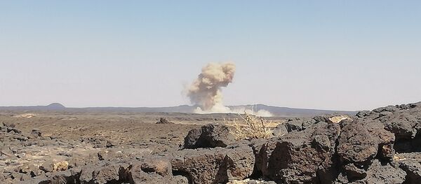 Artilharia síria junto com aviação  atacou posições do Daesh em As-Suwayda, sul do país - Sputnik Brasil