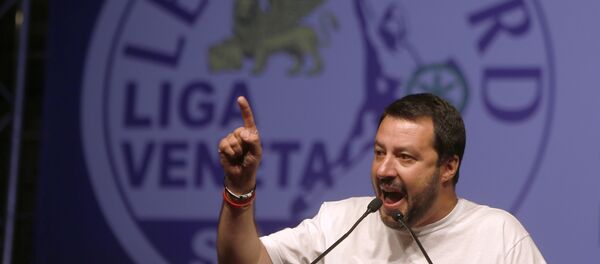 Matteo Salvini, atual ministro do Interior da Itália - Sputnik Brasil