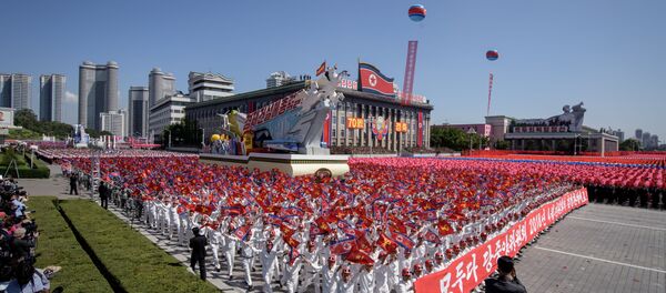 Celebração do 70º aniversário da fundação da Coreia do Norte - Sputnik Brasil