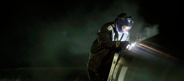 Construção de gasoduto Construção de gasoduto - Sputnik Brasil