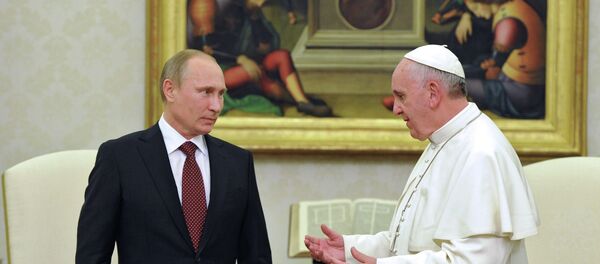 Визит В.Путина в Ватикан - Sputnik Brasil