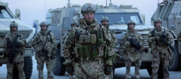 Soldados alemães da OTAN Soldados alemães da OTAN - Sputnik Brasil