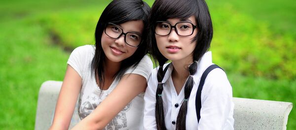 Estudantes chinesas Estudantes chinesas - Sputnik Brasil