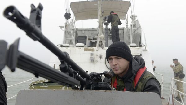 Serviço fronteiriço da guarda costeira ucraniana no mar de Azov (foto de arquivo) - Sputnik Brasil