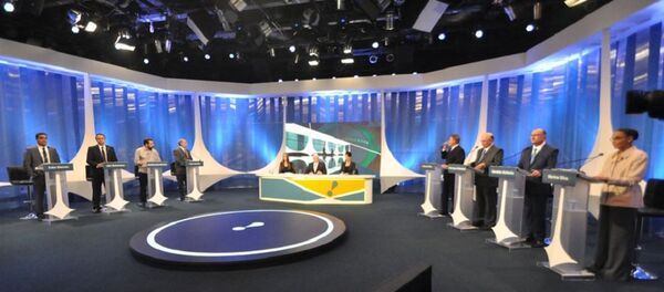 Candidatos a presidente do Brasil participam de debate na RedeTV! em 17 de agosto de 2018 - Sputnik Brasil