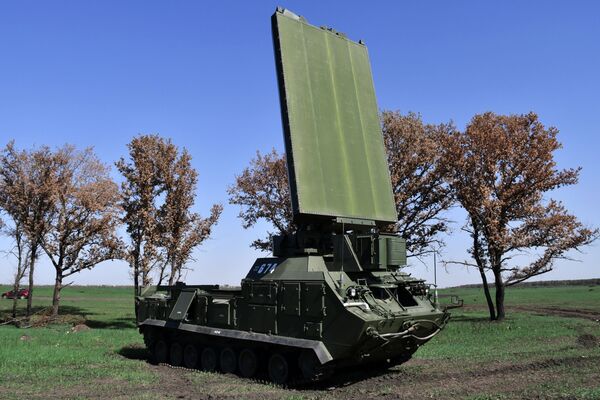 Estação de radar Zoopark durante exercício da artilharia tática no campo de treinamento de Molkino, em Krasnodar - Sputnik Brasil