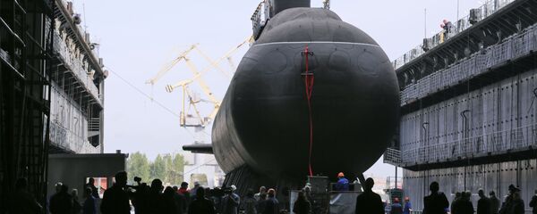 Cerimônia solene de lançamento do submarino Kronshtadt do projeto 677 Lada, em São Petersburgo - Sputnik Brasil