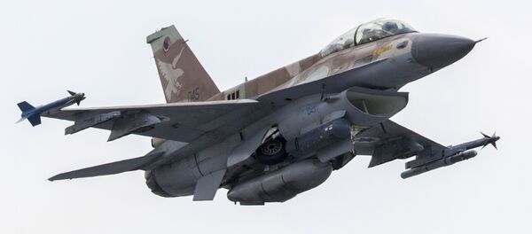 Caça F-16 D da Força Aérea de Israel (arquivo) - Sputnik Brasil