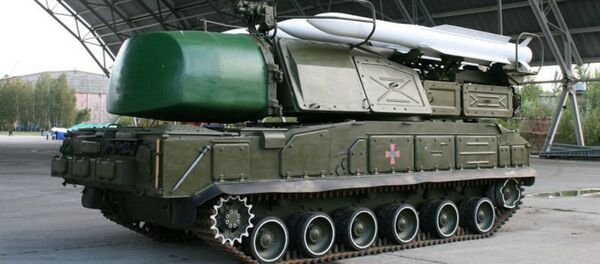 Sistema ucraniano de mísseis Buk-M1 - Sputnik Brasil