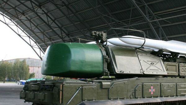 Sistema ucraniano de mísseis Buk-M1 (foto de arquivo) - Sputnik Brasil