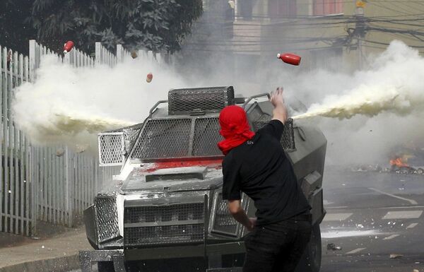 Manifestações no Chile - Sputnik Brasil