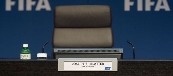 Assento vazio de Joseph Blatter - Sputnik Brasil