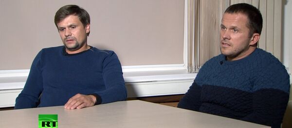 Entrevista de Ruslan Boshirov e Aleksandr Petrov ao canal de TV russo RT - Sputnik Brasil