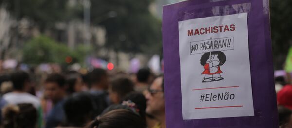 Ato contra Jair Bolsonaro no Rio de Janeiro. - Sputnik Brasil