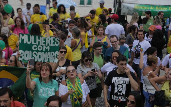 Ato em defesa de Jair Bolsonaro no Rio de Janeiro. - Sputnik Brasil